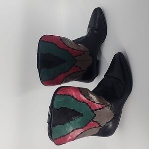 vtg 9-West by Stephanie Kelian Western Style Boot